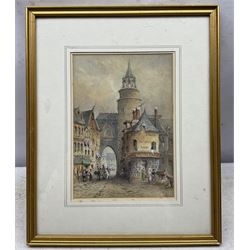 Continental School (19th Century): 'Belgium', watercolour heightened with white signed with initals JB, titled verso 24cm x 18cm