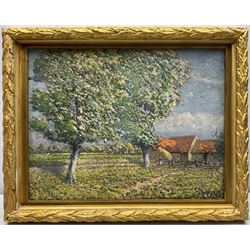 Paul Paul (Staithes Group 1865-1937): French Farmstead, oil on canvas signed 34cm x 45cm 
Provenance: from the collection of the artist's great granddaughter