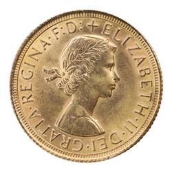 Queen Elizabeth II 1966 gold full sovereign coin