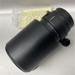 Nikon 'ED AF Micro Nikkor 200mm 1:4D' lens, Tamron 'SP Di AF 180mm 1;3.5 Macro1:1' lens, serial no 501075 and Tamron 'AF 70-300mm 1:4-5.6 Tele-Macro (1:2) ' lens, serial no 305906  