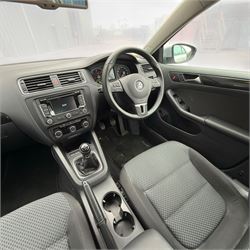 Volkswagen Jetta, 1.6 litre blue-motion diesel, 82000 miles, manual, silver, 2013, (NX63 VVT), MOT till 13 August 2026, £20 road tax, full VW service history, parking sensors, bluetooth - this vehicle is subject to 10% plus VAT buyers premium (12% in total)