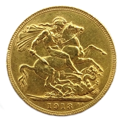  1913 gold full sovereign  