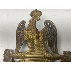 French 1st Empire 70th Infantry shako plate 1814 pattern