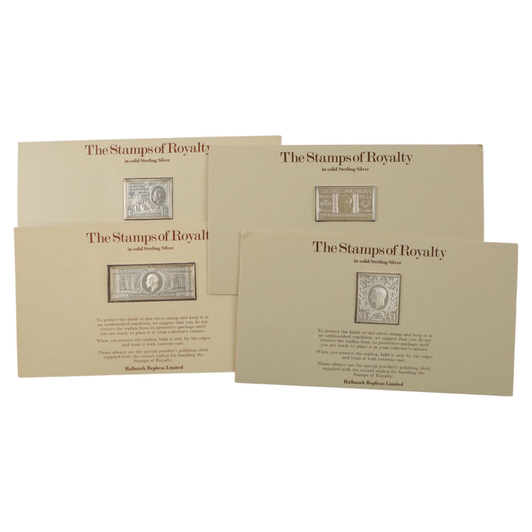'The Stamps of Royalty', set of twenty-five silver stamp ingots, each carded with certificate, together with presentation case
