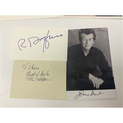 Collection of autographs, to include Mia Farrow, Rowan Atkinson, Tom Kite, Corey Pavin, Craig Stadler, Vladimir Ashkenazy etc 