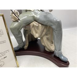 Lladro figure, Beethoven, limited edition 246/3000, Sculpted by Salvador Furio, no 5339, with original box year issued 1985, year retired 1993, H34cm