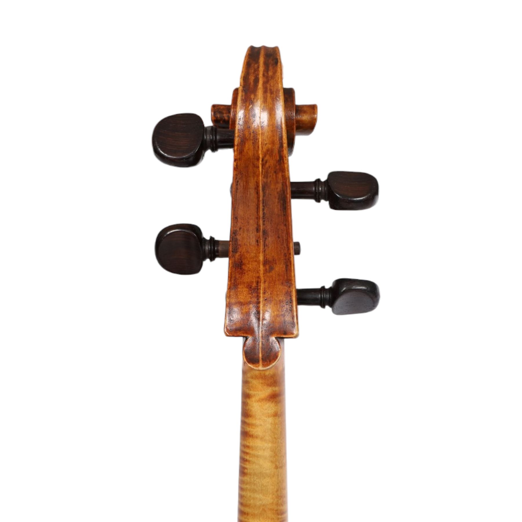 Early 19th century English cello by Samuel Gilkes of London, circa 1820, with two piece back and pine table finished in a golden brown varnish, certificate of authenticity from D.R Hill & Son, Buckinghamshire, numbered H494 in their records, in Hiscox hard case, with two horse hair cello bows, the first an English example stamped Ferranda Millars Liverpool, the second a German example stamped R. Paesold, both with ebonised mother of pearl/abalone frogs and ivory tip plates
This item has been registered for sale under Section 10 of the APHA Ivory Act