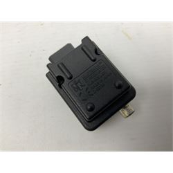 Nintendo 64 console, two controllers, games and accessories. Accessories to include the ‘Tremorpak’ and ‘Spook’ 2 Phono plugs and a S-VHS plug with adapter, both in original boxes. Games to include ‘Golden Eye 007’, ‘Doom 64’, ‘Killer Instinct Gold’, ‘Tetrisphere’, ‘F-1 World Grand Prix’, ‘Pilotwings 64’ and ‘Lylatwars’ with ‘Rumble Pak’, all with original boxes and instruction manuals. ‘Star Wars Episode I Racer’ game cartridge in Shadows of the Empire box. 