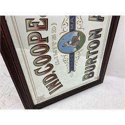 Worthingtons Brewery advertising mirror together with Burtons ales advertising mirror, Worthingtons mirror H100cm 