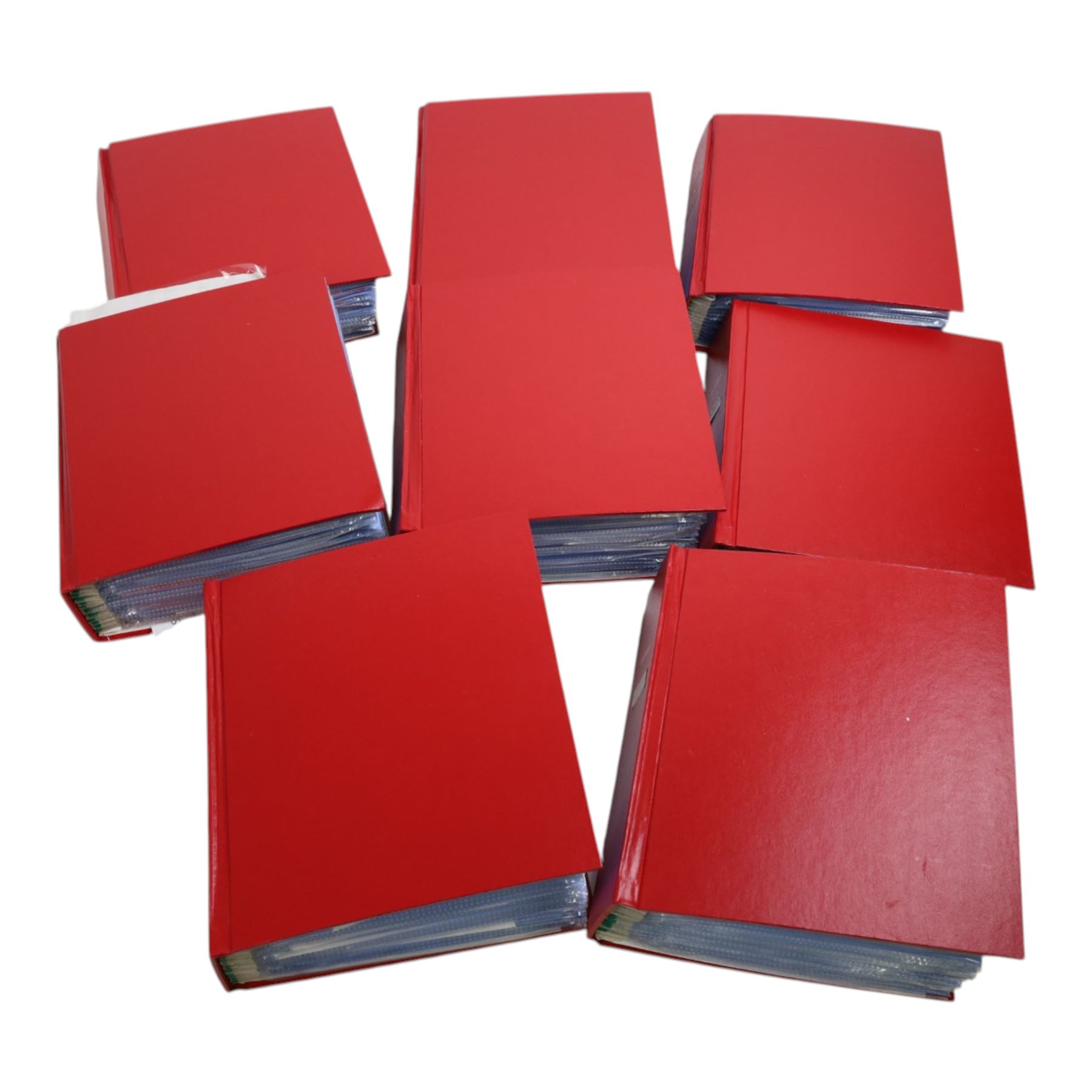 Comprehensive collection of approximately two hundred and thirty Scarborough FC football programmes for the 2003/04, 2004/05, 2005/06 and 2006/07 seasons, all filed within eight dedicated Scarborough FC red Home and Away binders