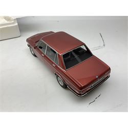 KK Scale Germany - two 1:18 scale die-cast models comprising Audi 80 GTE and BMW 3.0S; both limited edition of 1000; together with Guiloy 1:18 scale die-cast model Aston Martin DB7; all boxed (3)