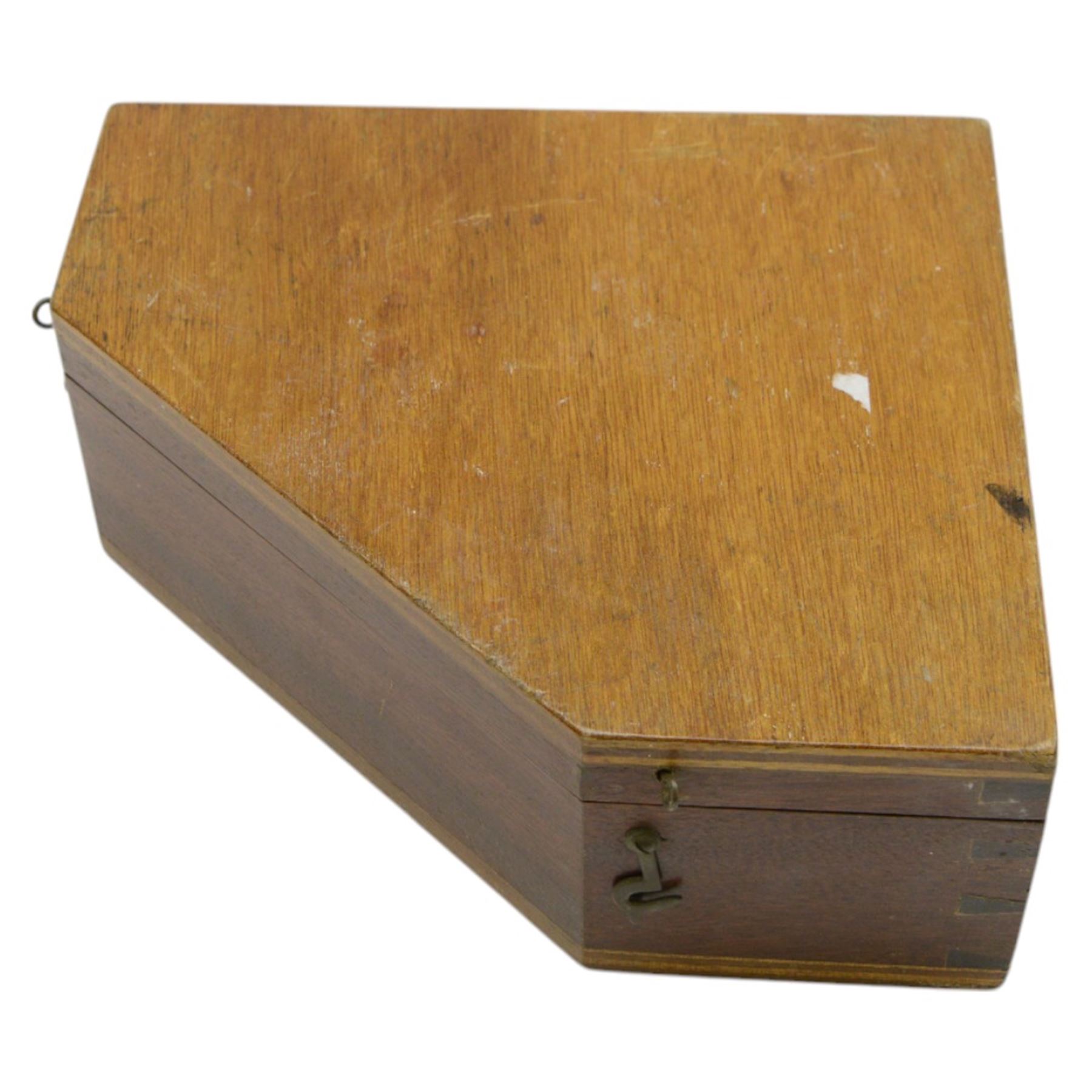 MKI Watkin Clinometer No. 1 1894, military issue Hall Bros theodolite no. 40467, and a military issue B562 gap measurer No. 3, all within fitted canvas/wooden cases