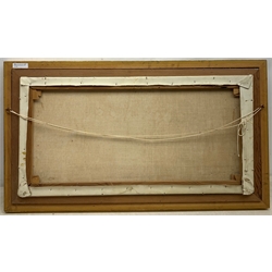 J Ibbotson after Leonardo da Vinci: 'The Last Supper', oil on canvas  signed 40cm x 80cm