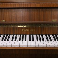 1970s Bentley upright piano, with teak effect veneer, serial no. 138837, H100cm