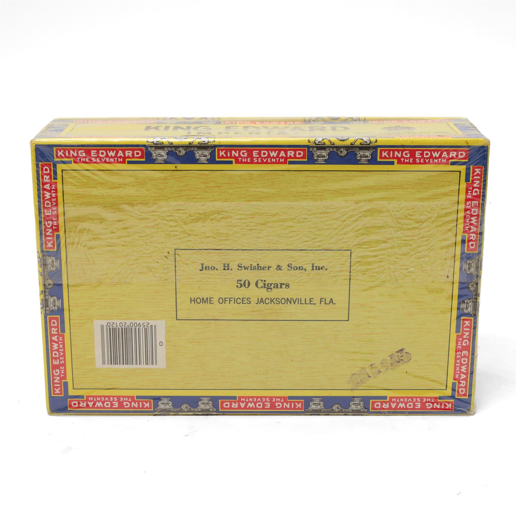 Fifty King Edward The Seventh cigars, boxed and unopened