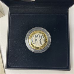 The Royal Mint United Kingdom 2015 ''The 800th Anniversary of Magna Carta' silver proof piedfort two pound coin, cased with certificate