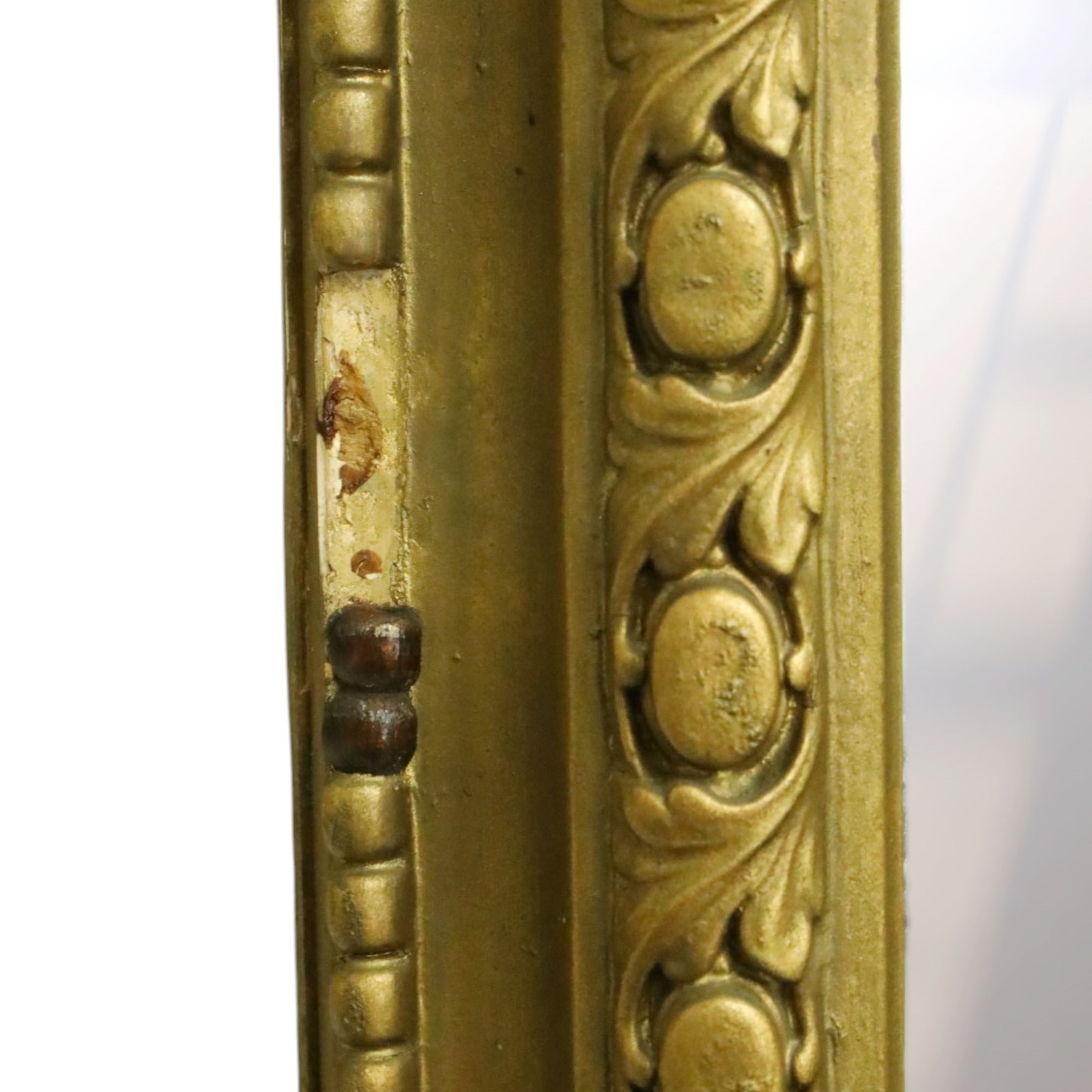 Large Country House late 19th century gilt framed overmantel mirror of arched form, the cartouche and scallop shell pediment over an egg-and-dart and beaded frame, the lower spandrels of scrolling foliate form with acanthus and flower head motifs