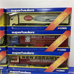 Corgi - fourteen 1:64 scale Superhaulers vehicles comprising TY86710, TY86711, two TY86712, TY86714, TY86716, TY86717, TY86718, two TY86804, TY86806, TY86902, TY87008 and TY87009 (14)