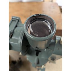 Two theodolites, comprising a Watts example in fitted hard case and a Cooke Troughton and Simms examplie in a wooden case, together with a Stanley dumpy level and a Hall and Watts surveyors measure