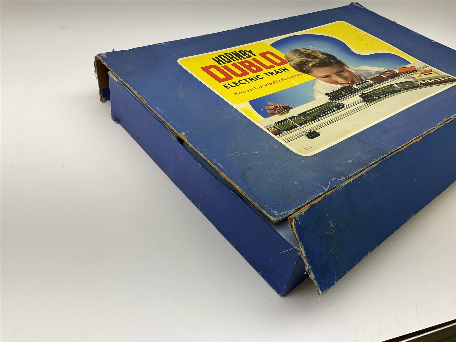 Hornby Dublo - three-rail EDP12 passenger train set with Duchess Class 4-6-2 locomotive 'Duchess of Montrose' No.46232 and tender, two coaches, spanner and track, boxed.