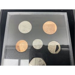 The Royal Mint United Kingdom 2015 proof coin set collector edition, cased with certificate