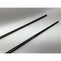 Webley & Scott .410 bolt action single barrel shotgun, no visible number L115cm overall; and Spanish .410 single barrel shotgun with 74.5cm barrel, serial no.54664 L117cm overall (2) SHOTGUN CERTIFICATE REQUIRED