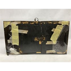 Taxidermy: Brown trout (Salmo trutta), preserved by John Cooper & Sons, 28 Radnor Street, St Luke's, London, skin mount set above a pebbled river bed with reeds and grasses, set against blue painted back drop, inscription to the back drop 'Trout caught by Rev R.S. Ricketts at Kirkham Bridge July 1st 1890, artificial fly, weight 1.5lb', L50cm H26cm 