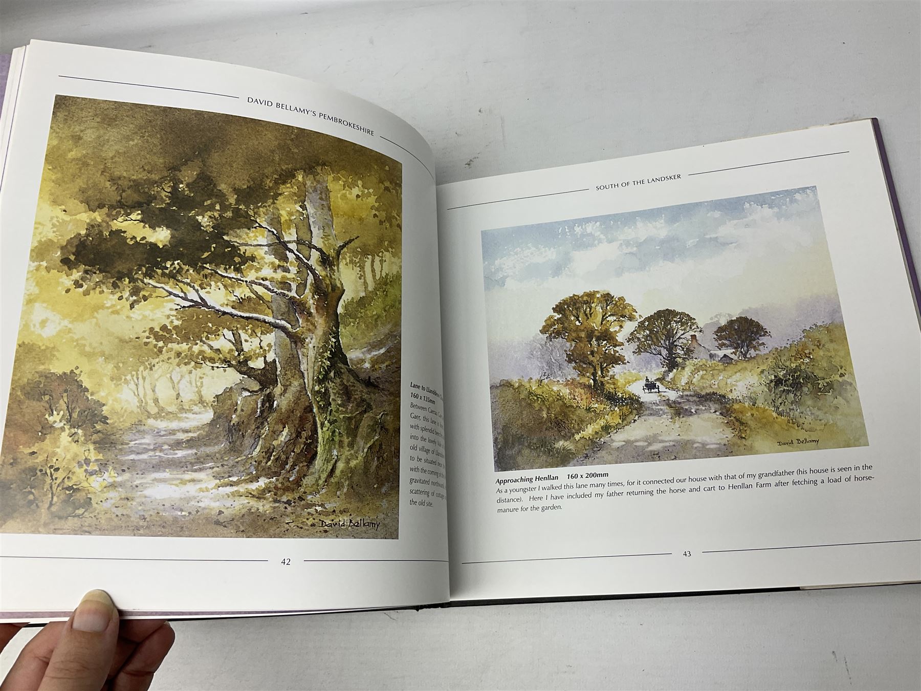 Eight books by David Bellamy on watercolour painting; and two bound volumes of Pennine Magazine 1981-84 (10)