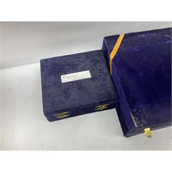 Hunting horn, with silver plated mounts, Ronson red glass table lighter, silver plated bowl, goblets and liquer glasses and other collectables