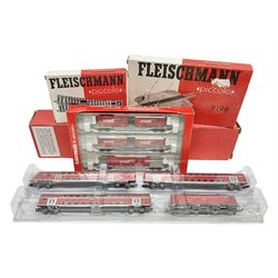Fleischmann 'N' gauge - four-car set wit