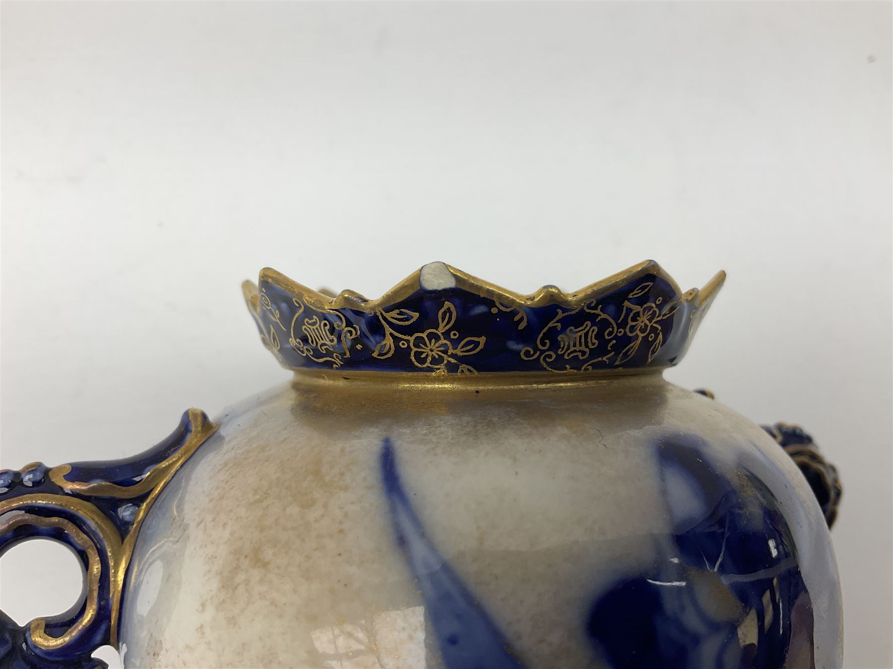 Clarice Cliff for Newport Pottery Delicia pattern bowl, D20cm, Victorian Wedgwood oval tea pot retailed by Goode & Co and in the Bamboo pattern and three other items
