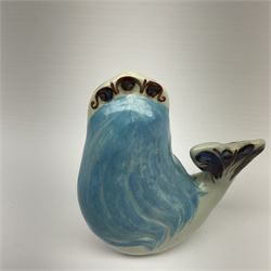 A Doreen Middelboe for Royal Copenhagen Aluminia figure, modelled as a mermaid, with printed and painted marks beneath, H10.5cm.