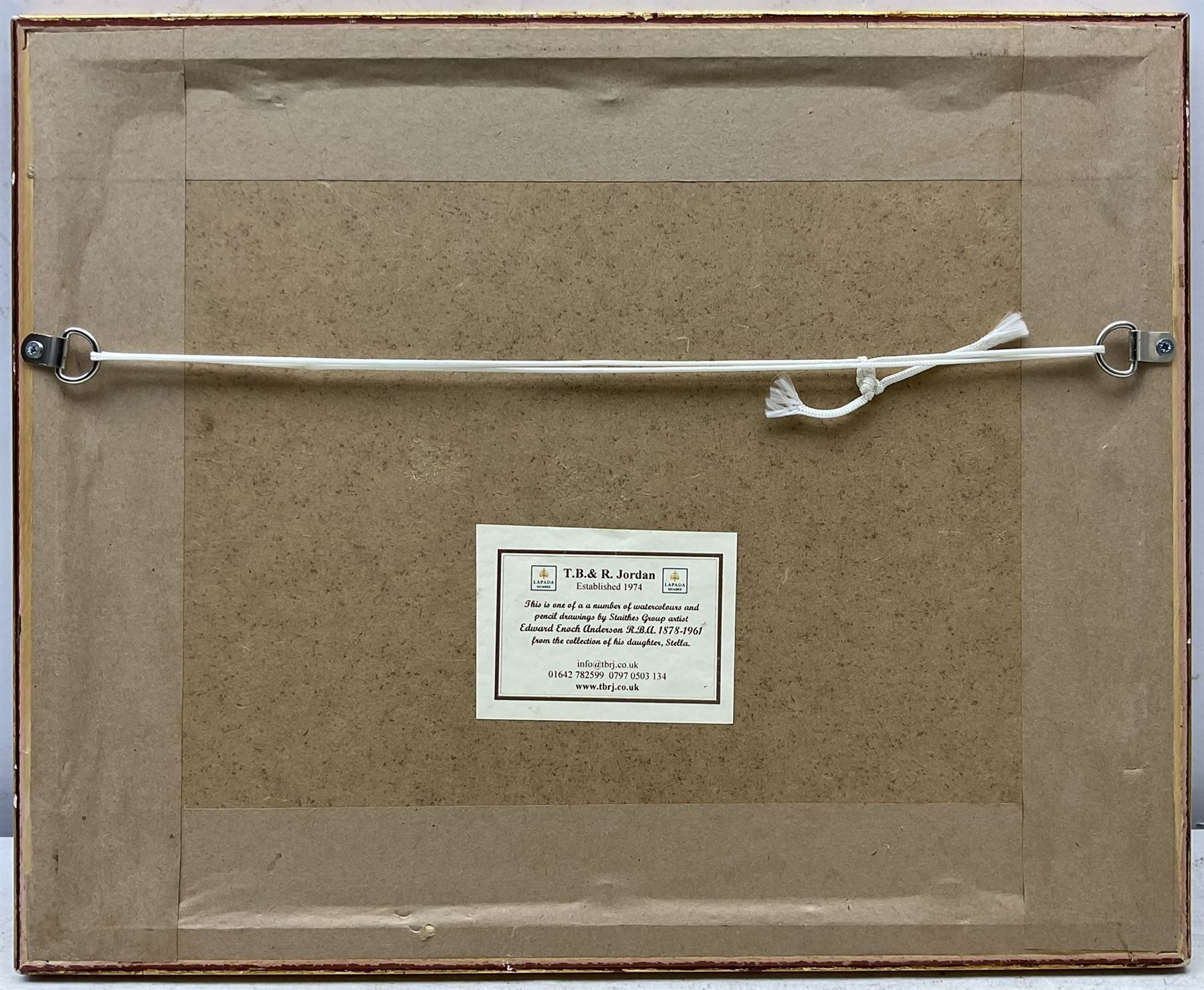 Edward Enoch Anderson (Staithes Group 1878-1961): Whitby from Divinity Flat and Upper Harbour Whitby, two watercolours unsigned 17cm x 25cm (2) 
Provenance: with T B & R Jordan Fine Art Specialists, Stockton on Tees, from the artist's daughter Stella's collection, label verso