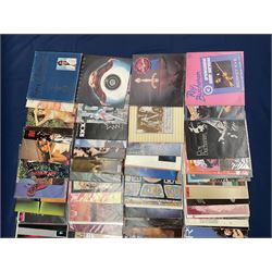 Quantity of vinyl records including Rick Wakeman 'Silent Nights', Peter Green 'Kolors', 'The End Of The Game', 'In The Skies' and other music, approximately 110, in one box
