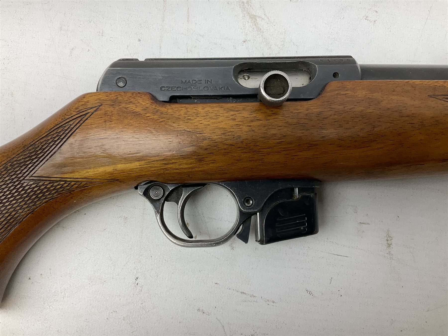 BRNO Model 581 semi-automatic .22 rifle, the 56cm barrel threaded for a sound moderator, serial no.4169, L101cm FIREARMS CERTIFICATE REQUIRED OR RFD