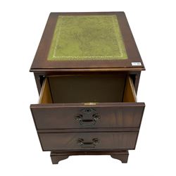 Georgian design mahogany two drawer filing chest