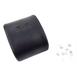 Breitling Superocean gentleman's automatic chronograph wristwatch, Ref. A133340, silvered dial with blue subsidiary seconds dials, on original stainless steel bracelet, with fold-over clasp, boxed with additional links and warranty card dated 2009