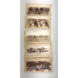  Twenty Underwood & Underwood stereograph cards depicting Boer war scenes (20)  