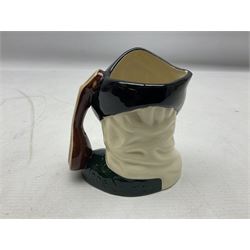 Royal Doulton Henry VIII and his Six Wives Character Jugs, comprising of Henry VIII D6647, Catherine of Aragon D6657, Anne Boleyn D6650, Jane Seymour D6746, Anne of Cleves D6753, Catherine Howard D6692 and Catherine Parr D6751, tallest H10cm