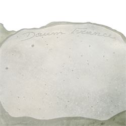 Daum pate de verre rearing horse, from the 'Chevaux De Marly' collection, incised Daum France to base, boxed, H21cm 