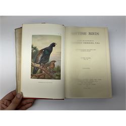 Seebohm, Henry; 'Coloured Figures of the Eggs of British Birds', Hulme, F Edward; 'Butterflies and Moths of the Countryside' and Thorburn, Archibald: British Birds, two volumes, all with coloured plates 