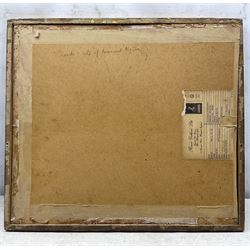 Joseph Ridley Ratcliffe McCulloch RBA (British 1893-1961): Permanent Site of the Building Society - Leeds, watercolour signed 25cm x 32cm 
Notes: McCulloch draughtsman, watercolourist, printmaker and teacher born and educated in Leeds at Brudenell School Hyde Park, gained a diploma at the Royal College of Art in 1912. Taught at Ipswich School of Art and life drawing at Goldsmiths' College of Art 1941-1950. Unfortunately came to a sad end, reportedly selling papers and matches on the London streets