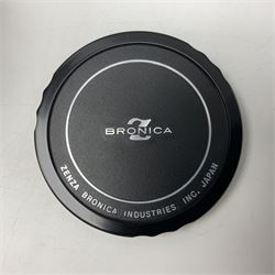 Bronica S2a, type 2 camera body, Serial no. CB152124, with 'Nikon NIKKOR-P 1:2.8 f=75mm' lens, serial no. 190143, in original box 