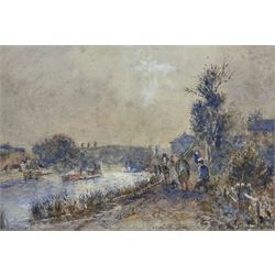 English Impressionist (Early 20th century): watercolour and gouache indistinctly signed 33cm x 49cm (mounted)