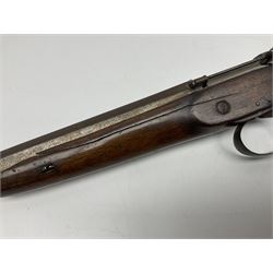 UNPROOFED/OUT OF PROOF SO RFD ONLY - three guns in poor condition comprising 19th century G. Coop 12-bore side-by-side double barrel hammer shotgun; 14-bore single barrel percussion sporting gun composed of various parts with cut-down barrel; and non-firing mock snider action ornamental gun (3)