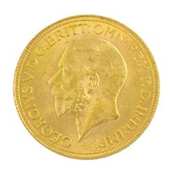 King George V 1931 gold full sovereign coin, Pretoria mint