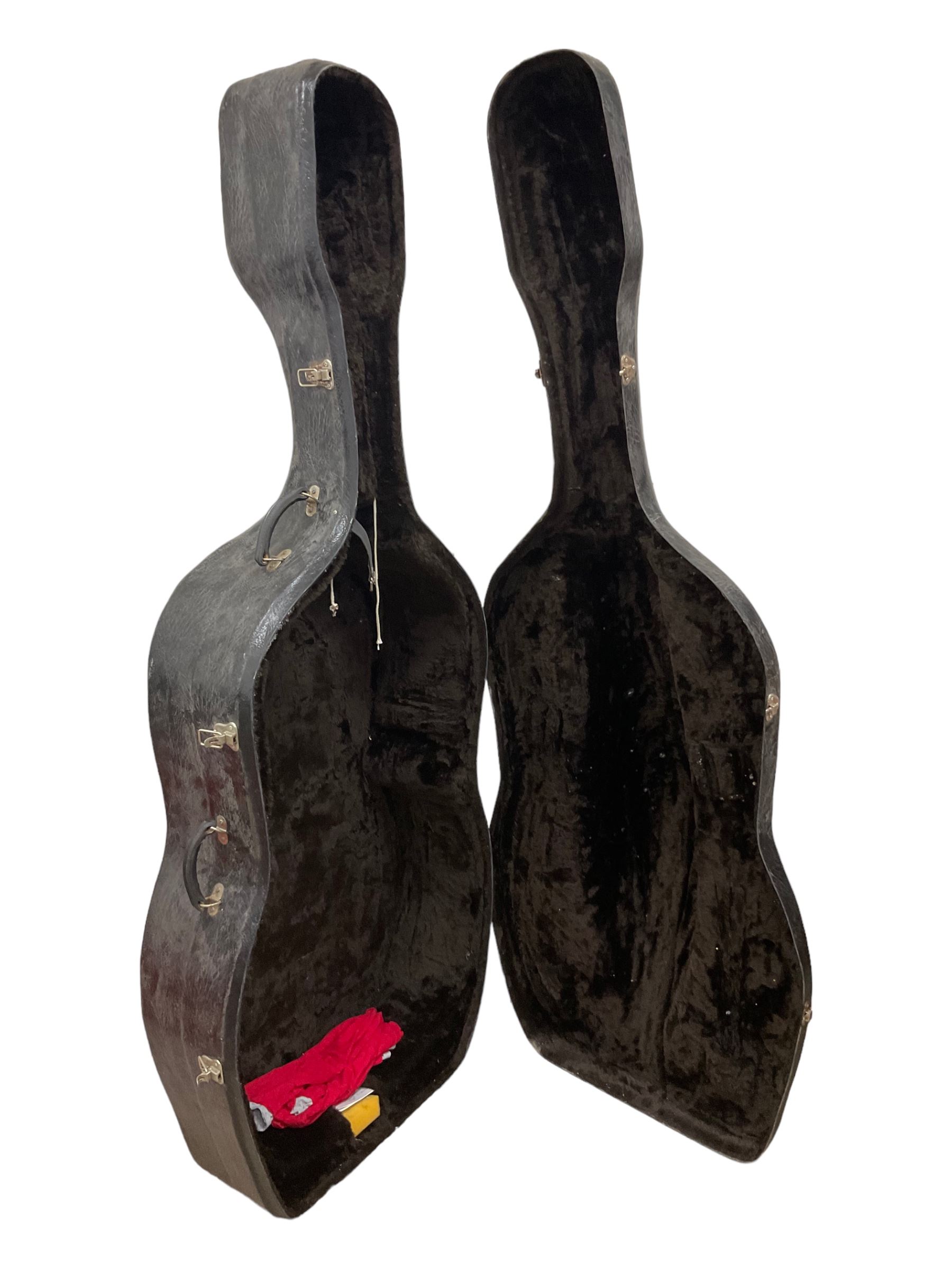 Velvet lined fibreglass double bass case H200cm - THIS LOT IS TO BE COLLECTED BY APPOINTMENT FROM DUGGLEBY STORAGE, GREAT HILL, EASTFIELD, SCARBOROUGH, YO11 3TX
