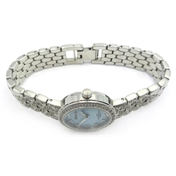  Ingersoll diamond set stainless steel quartz wristwatch, water resistant  