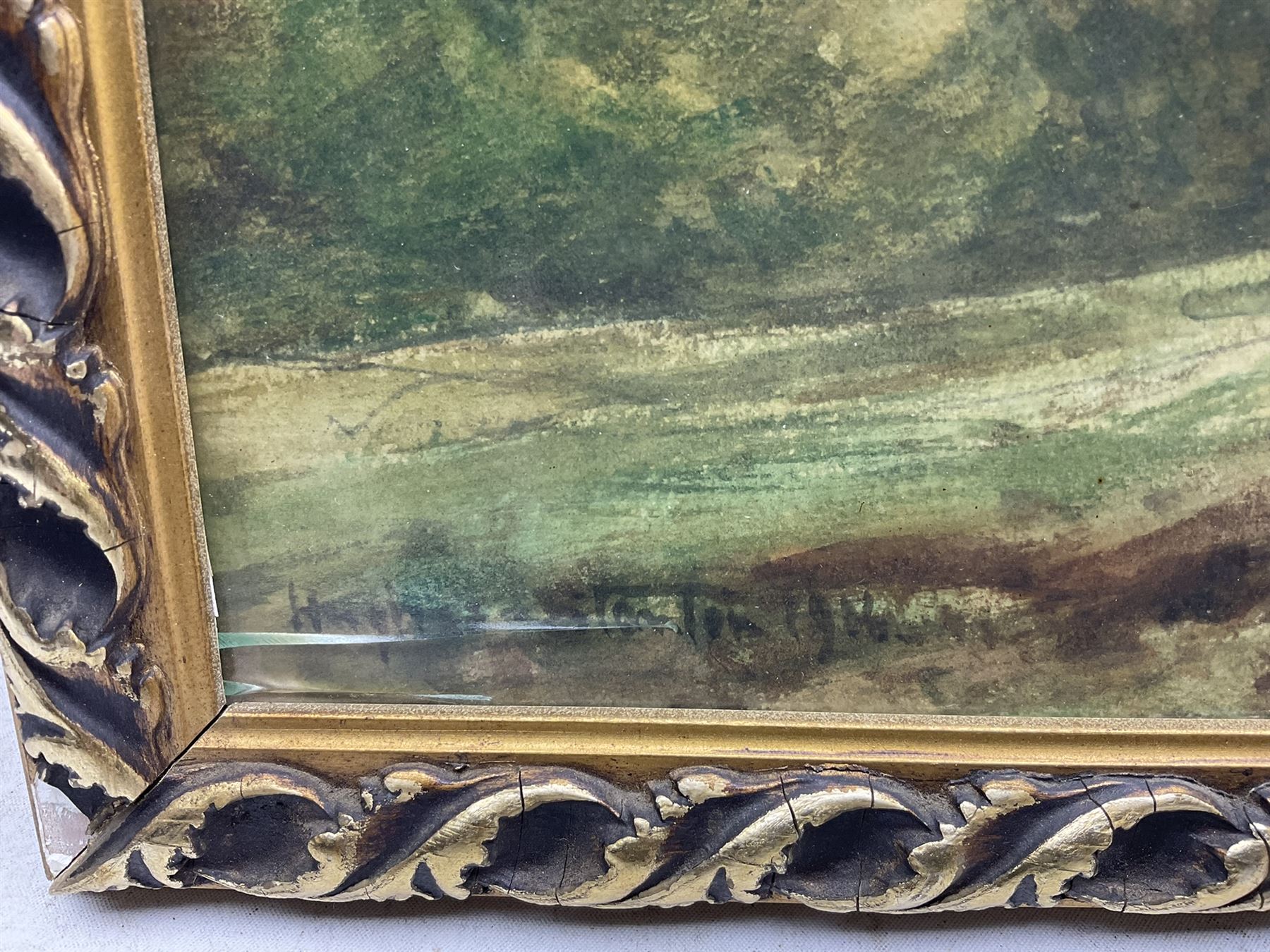 Sir Herbert Edwin Pelham Hughes-Stanton RA (British 1870-1937): 'Haslemere from Hindhead', watercolour signed and indistinctly dated 1906, titled in a later hand verso 52cm x 72cm