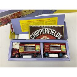 Corgi - eighteen Chipperfield's Circus die-cast models comprising Nos.97885, 31902, 97915, 14201, 11201, 31901, 97887, 97957, 96905, 97022, 17801, 97303, 07202, 97092, 97886, 97896, 97888 and 97889; all boxed (18)
